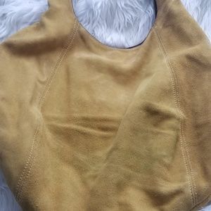 Mustard suede pocketbook
